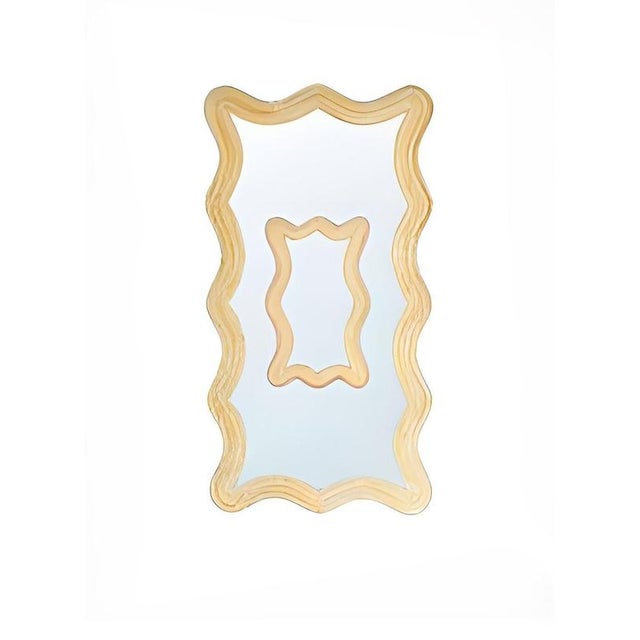 Sonoma mirror in rattan with samuel & sons piping by popus editions. Dimensions: w 100 x d 15 x h 200 cm. Materials:...