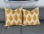 Contemporary Geometric Yellow Surya Pillow Covers - a Pair For Sale - Image 6 of 6