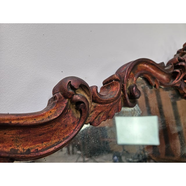 Early 20th Century Chippendale Wooden Mirror For Sale - Image 6 of 18