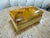 Stone Vintage Italian Honey Marble and Brass Decorative Box For Sale - Image 7 of 10