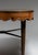 Rare square game table. Extremely detailed maple table with an hidden drawer opening on each side with movable ashtray