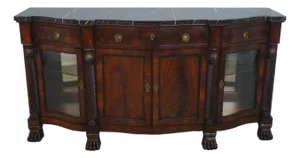 Henredon Marble Top Mahogany Sideboard Server