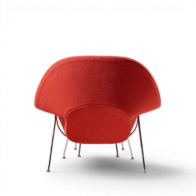 Eero Saarinen for Knoll Mid Century Womb Chair With Ottoman For Sale In Chicago - Image 6 of 10