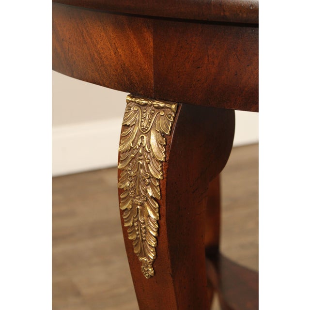 Baker Furniture Empire Style Round Top Mahogany Center Table For Sale In Philadelphia - Image 6 of 16