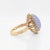 Vintage 14k Gold, Type a Lavender Jadeite, and Diamond Cocktail Ring For Sale - Image 10 of 12