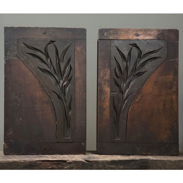 Art Nouveau Antique 19th-Century Neoclassical Plaster Mold – Botanical Motif For Sale - Image 3 of 12