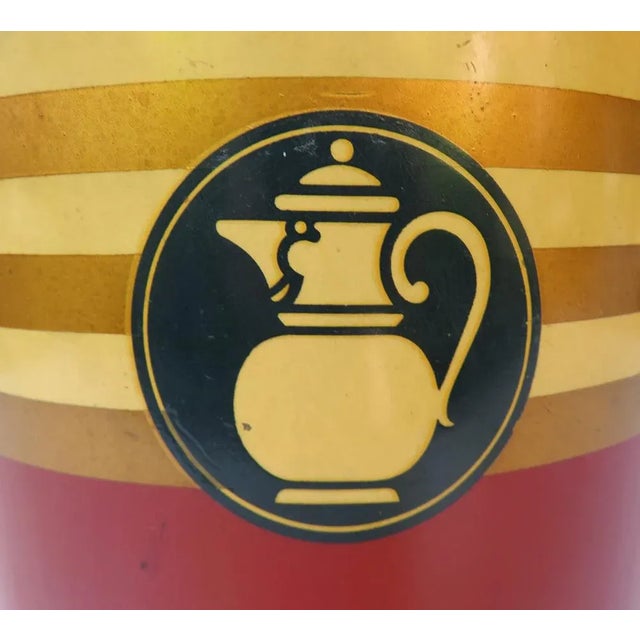 Art Deco Printed Kaiser's Coffee Storage Tin For Sale - Image 6 of 18