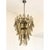 Contemporary gold “rondini”chandelier “rondini” elements in murano glass poured over a mold from a traditional murano...