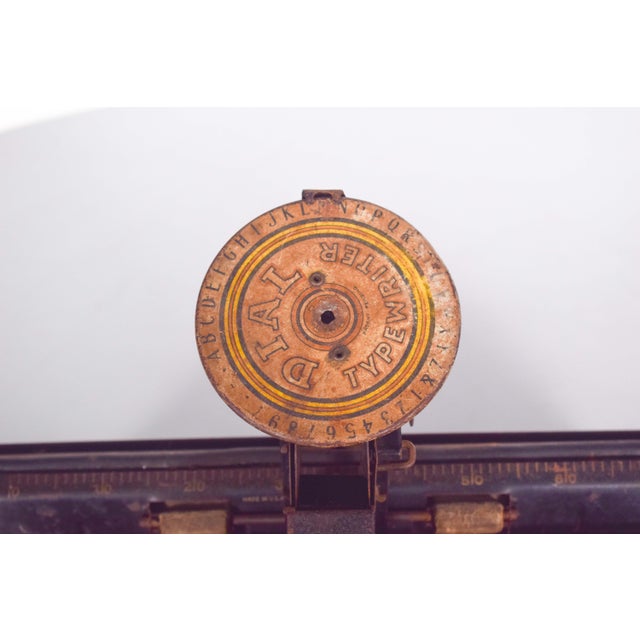 The Toy Typewriter Dial Typewriter by Louis Marx and Company, 1920s For Sale - Image 6 of 9