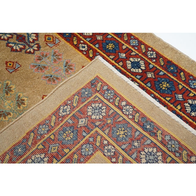 Vintage Persian Veramin Rug 4'4" X 5’9” For Sale In New York - Image 6 of 9