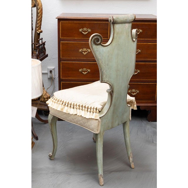 Late 19th Century Decorative Painted Side Chair For Sale In West Palm - Image 6 of 7