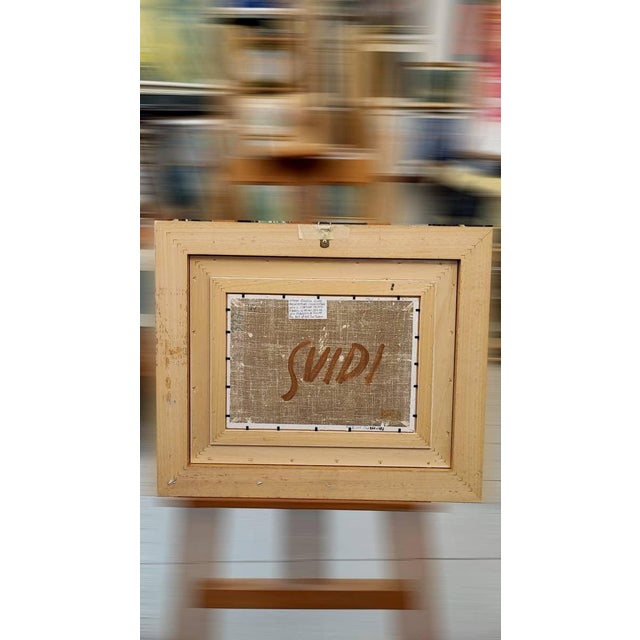 Paper After Virgilio Guidi, Cosmic Architecture, 1967, Oil on Canvas Board, Framed For Sale - Image 7 of 18