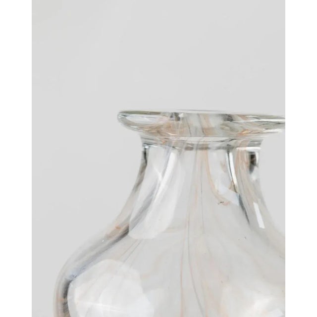 Vintage Clear Swirl Murano Glass Vase, Italy, 1970s For Sale - Image 6 of 11