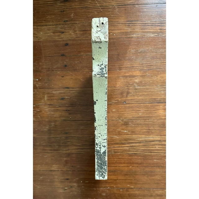 Antique White Distressed Wood Swan Head Corbel / Architectural Fragment #2 For Sale - Image 4 of 5