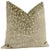 Contemporary 22" Taupe Leopard Cut Velvet Pillows - a Pair For Sale - Image 3 of 5