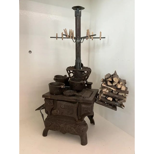 Model of an Old Wood Stove, 1950-60 For Sale - Image 12 of 13