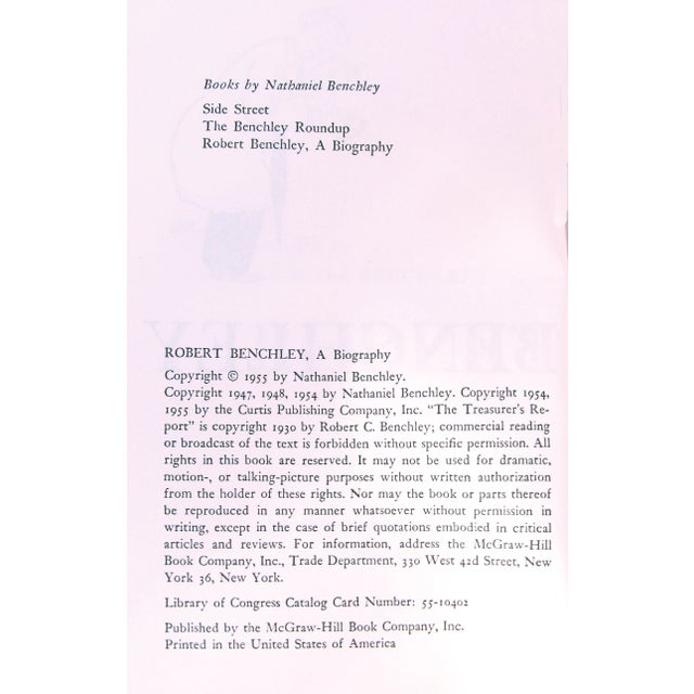 Mid 20th Century Robert Benchley -- American Humorist, 2 Volumes For Sale - Image 5 of 7