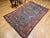 Textile Antique Caucasian Karabagh Area Rug, Hand-Knotted Wool, Geometric Design, Ivory & Blue, 5x8 For Sale - Image 7 of 17