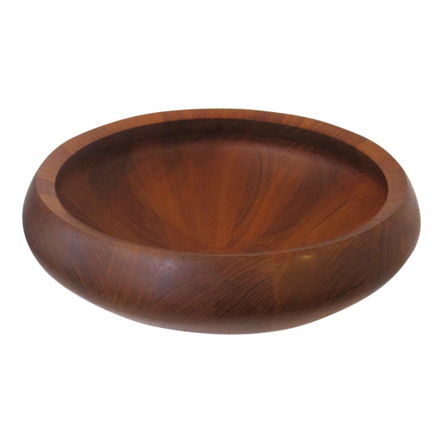 Dansk Large Staved Teak Bowl by Jens Quistgaard Denmark For Sale