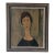 1970s Amadeo Modigliani Style Portrait Reproduction – Casein on Masonite Painting, Framed For Sale
