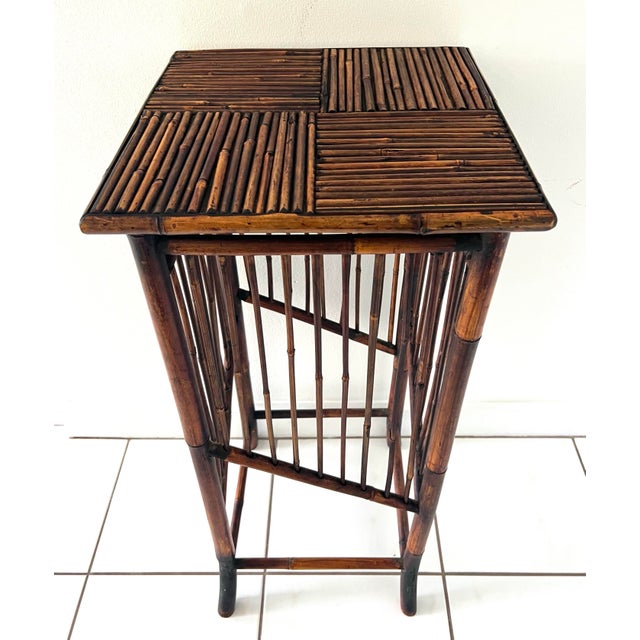 Tall Pencil Reed Plant Stand | Chairish