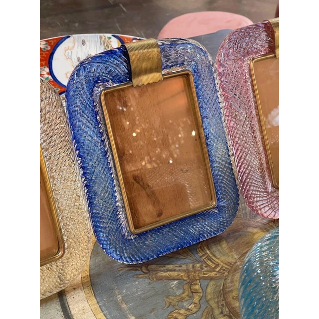 Gold Murano Glass Picture Frame Chairish