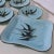 Antique French Turquoise Earthenware Dessert Set, 1890s, Set of 12 For Sale - Image 18 of 18