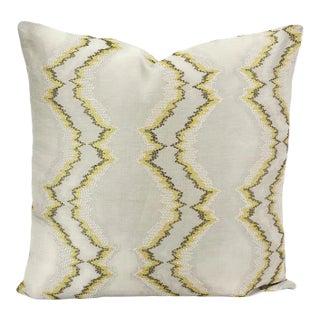 Highland Court Diamond Back in Citron Pillow Cover For Sale
