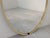 Large Vintage Minimalist Oval Mirror in Gold Brass Frame, 1975 For Sale - Image 4 of 9