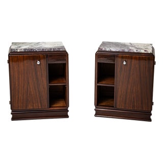 Art Deco Nightstands, France, 1920, Set of 2 For Sale