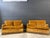 1960s Pair of Italian Velvet Loveseats Fringe Sofa For Sale - Image 5 of 12
