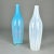 Hand Blown Vases in Blue and White by Leerdam, 1960s, Set of 2 For Sale - Image 6 of 10