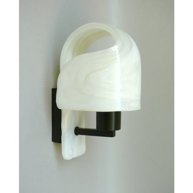 Metal Space Age Futuristic Dark Brown Acrylic Glass Wall Lights from WILA, 1970s, Set of 2 For Sale - Image 7 of 18