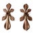 Copper Global Views Co Fleur Di Lis Sculptural Sconce Lights - - a Pair For Sale - Image 8 of 8