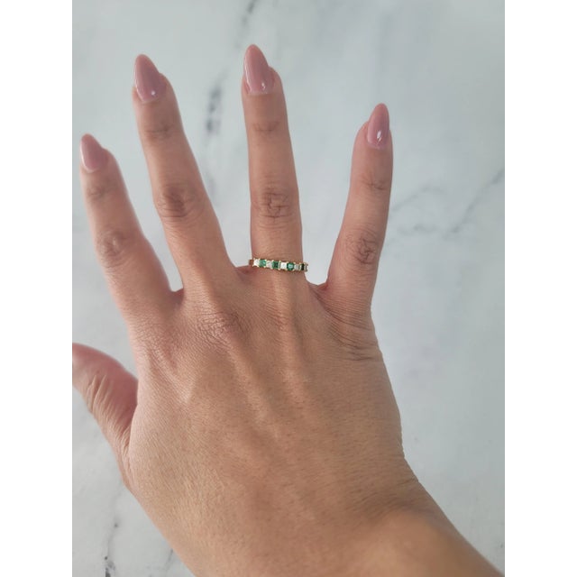 ♥ Product Summary ♥ Main Stone: Diamond & Synthetic Emerald Approx. Total Carat Weight: .63cttw Diamond Weight: 33ct...
