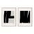 Contemporary Minimalist Abstract Giclee Prints - Set of Two For Sale