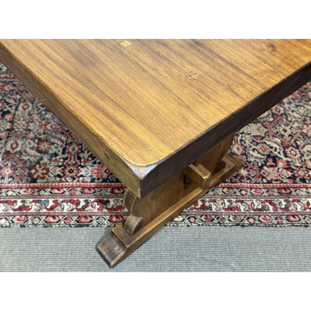 Vintage Mahogany Monastery Table, 1970s For Sale - Image 15 of 18