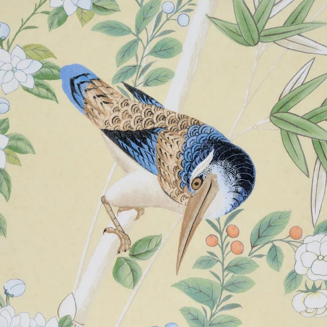 French Country Sample - Schumacher X Miles Redd Brighton Pavilion Panel Fabric in Yellow For Sale - Image 3 of 6