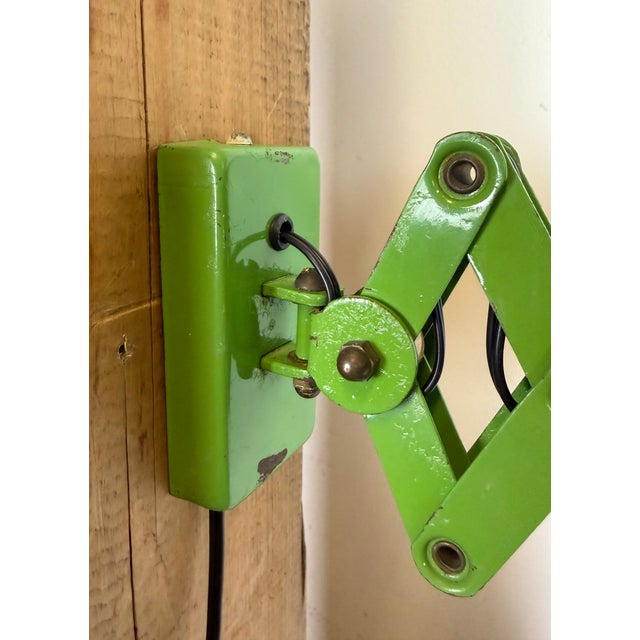 Vintage Industrial German Scissor Wall Lamp from Kaiser Leuchten, 1960s For Sale - Image 13 of 18