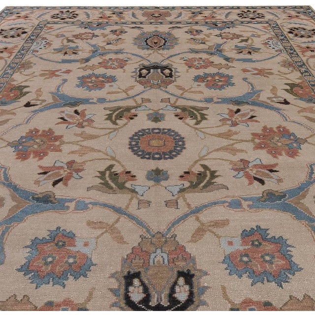 Modern Traditional Oriental Inspired Handmade Wool Rug by Doris Leslie Blau For Sale - Image 3 of 6