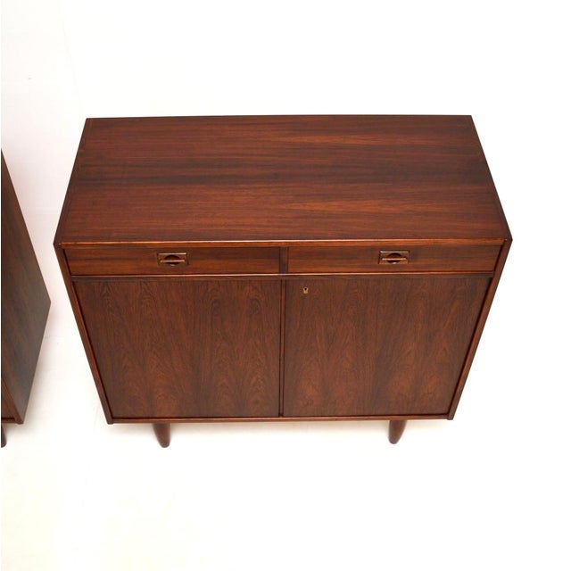 Wood Vintage Danish Cabinets, 1960s, Set of 2 For Sale - Image 7 of 13