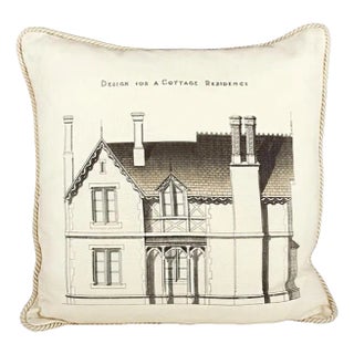 Design for Cottage Residence Linen Pillow For Sale