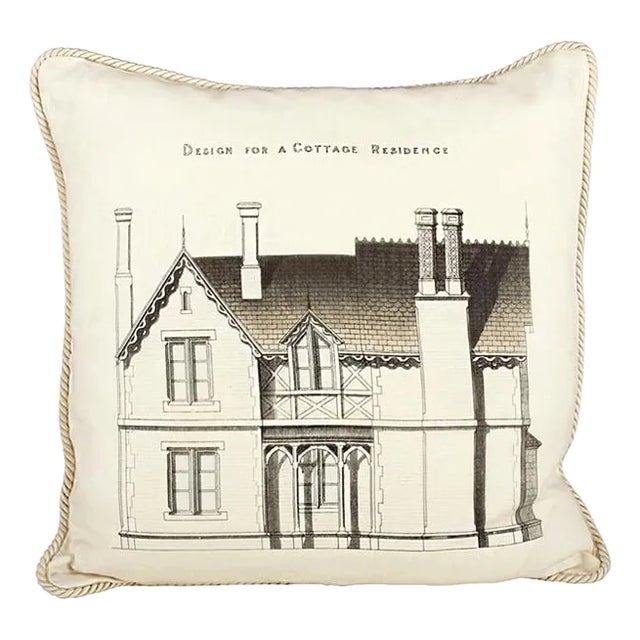 Design for Cottage Residence Linen Pillow For Sale