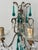 C 1900 French Beaded Extremely Rare Sea Foam Green Murano Drops Mirrors Sconces For Sale - Image 6 of 12