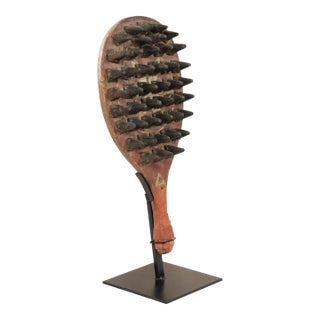 Mid 20th Century Mid-Century Spiked Game Paddle on Stand For Sale