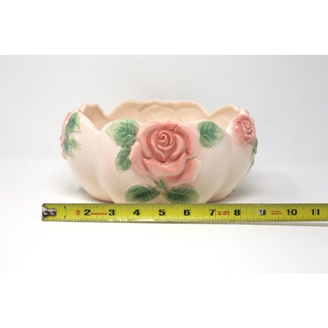 Rose Vintage Ceramic Roses Planter by Fitz & Floyd For Sale - Image 8 of 10