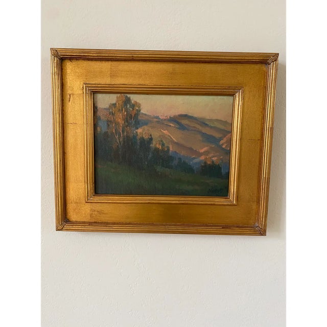 “Backyard Sunrise” Plein Air Landscape Oil Painting by Michael Obermeyer, Framed For Sale - Image 15 of 16