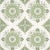 Sample - Schumacher x Mark D. Sikes Montecito Medallion Wallpaper in Leaf Green For Sale