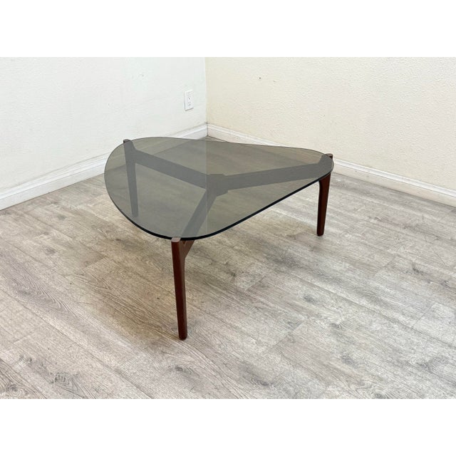 Mid Century Modern Walnut Coffee Table For Sale - Image 4 of 10