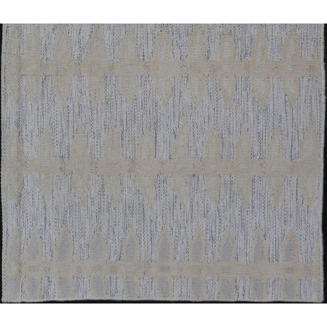 Textile Scandinavian Hand Woven Flat Weave Rug by Keivan Woven Arts, 3'0 X 5'5 For Sale - Image 7 of 9